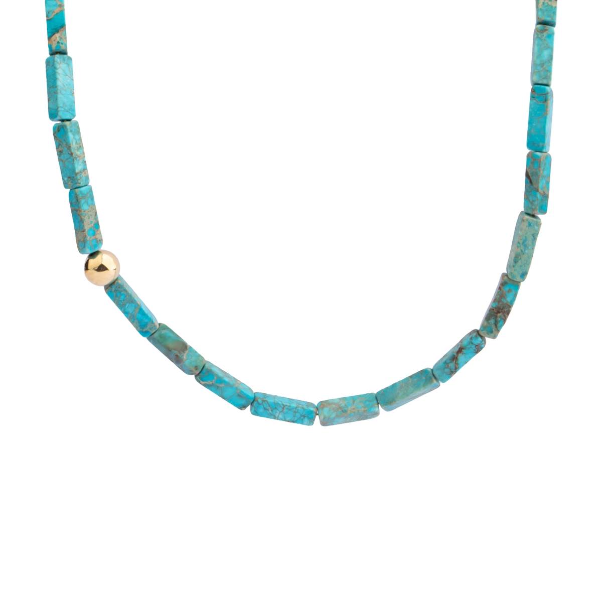 گردنبند سنگی و گوی کد N-978