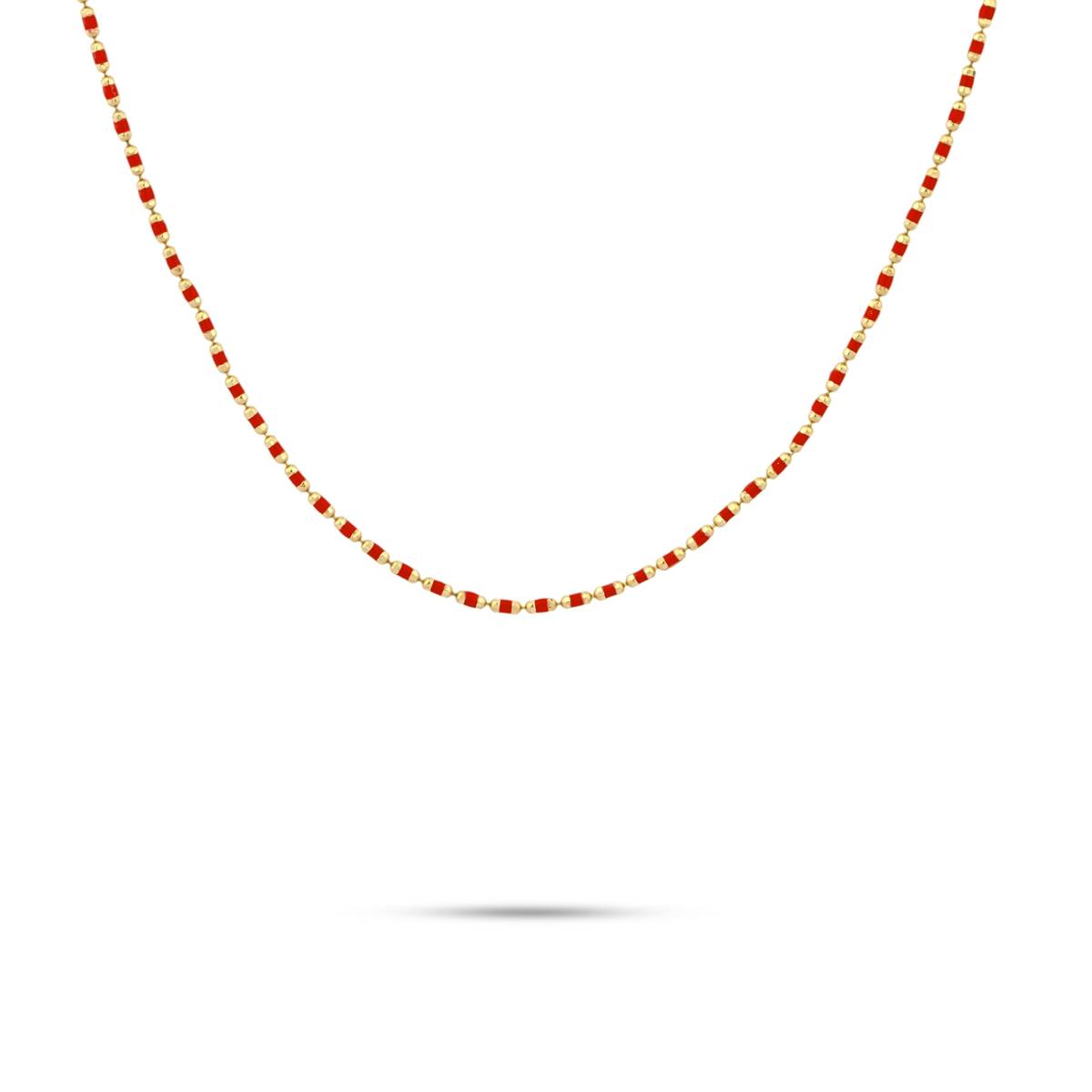 گردنبند مورس قرمز کد N-501