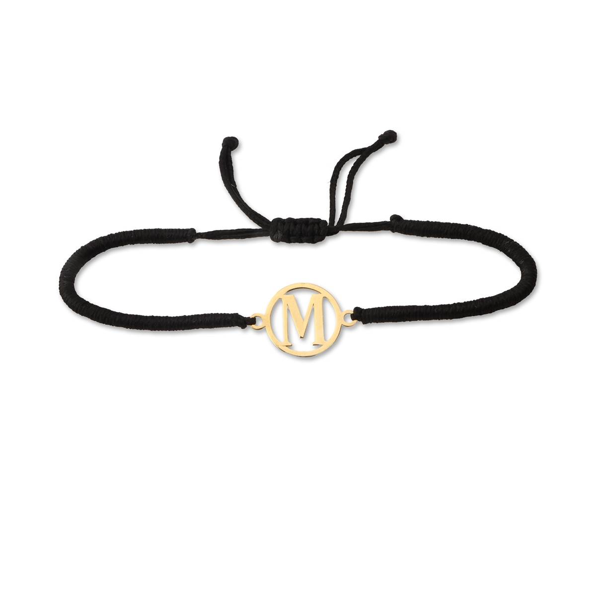 دستبند سنگی حرف M کد BM029