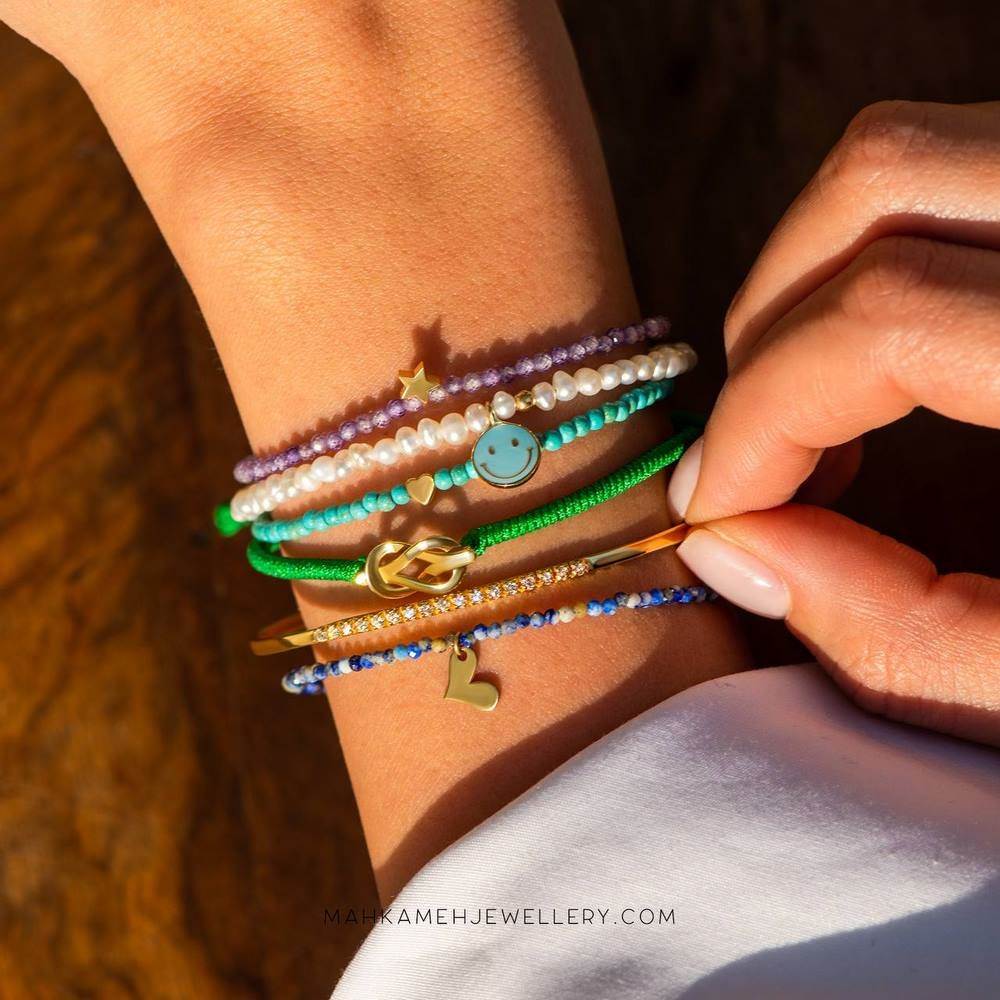 دستبند سنگی  کد B-388-3