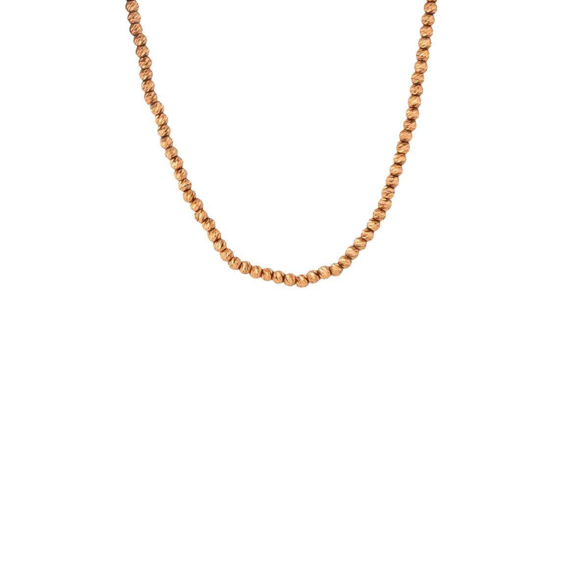 گردنبند البرناردو رزگلد کد NMR443-1